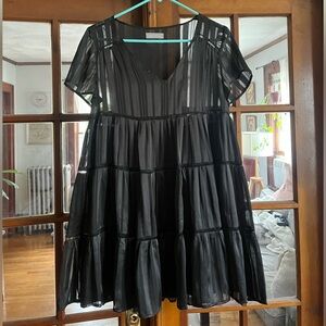 Urban Outfitters Tiered Chiffon Mini Dress in Size Medium